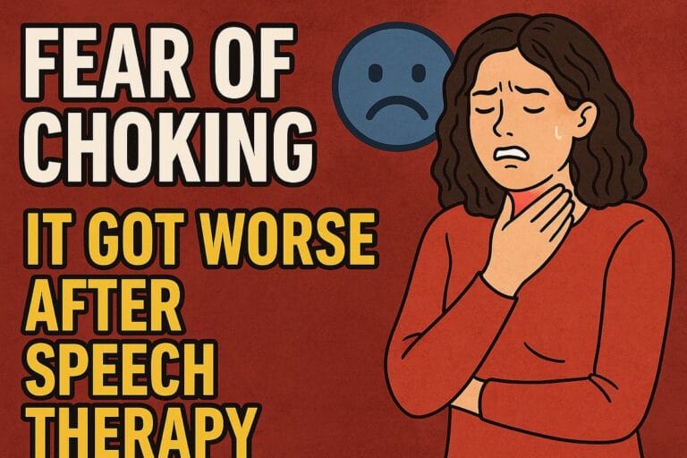 Why Speech Therapy Might Not Work for Everyone With Fear of Choking ANXIETY Why Speech Therapy Might Not Work for Everyone With Fear of Choking ANXIETY